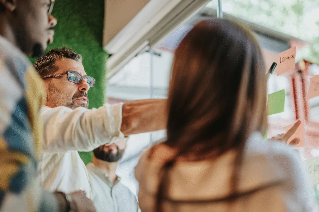 Diverse Business Group Brainstorming and Collaborating on Ideas